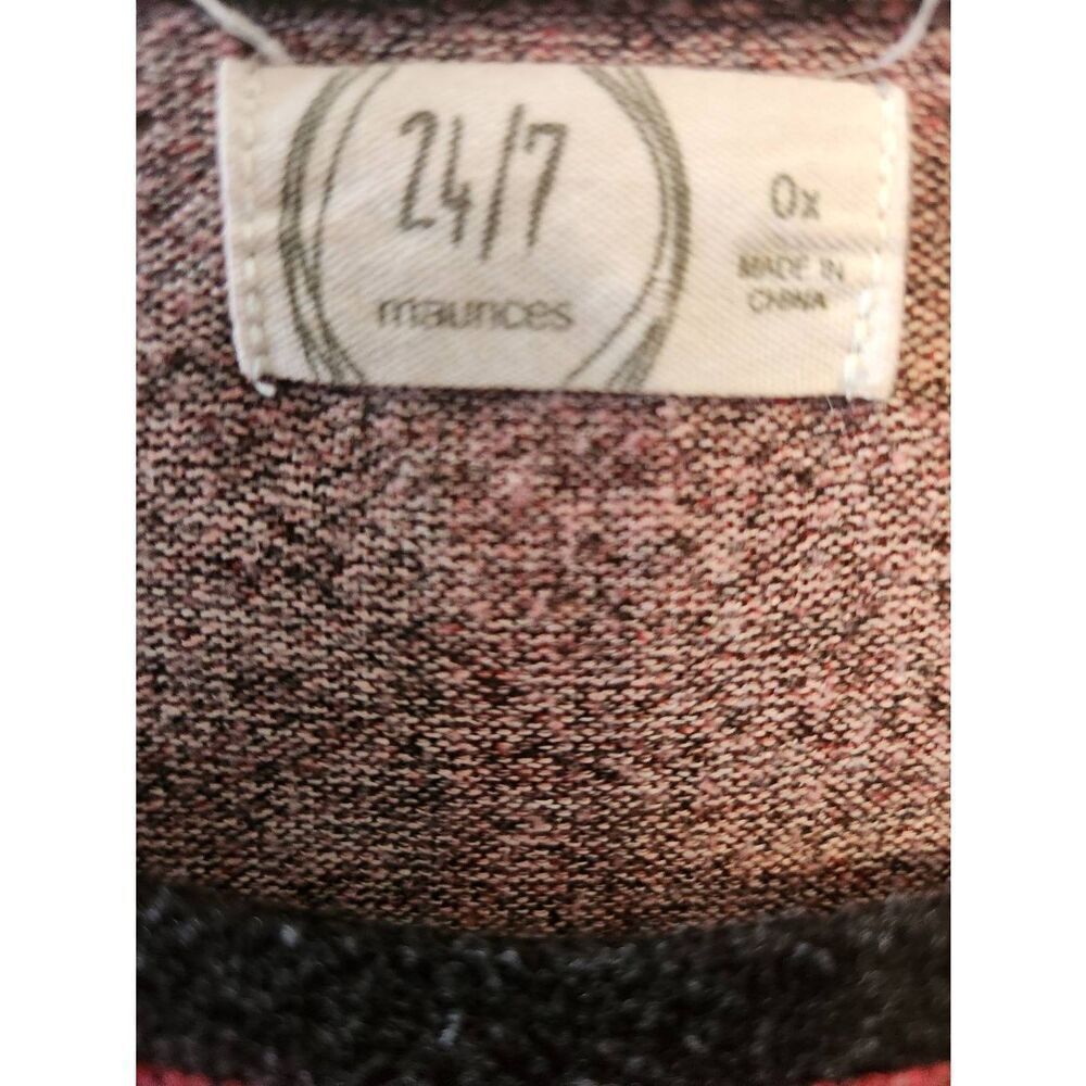 Maurices Size 0x Colorblock Longsleeve T-Shirt Re… - image 2